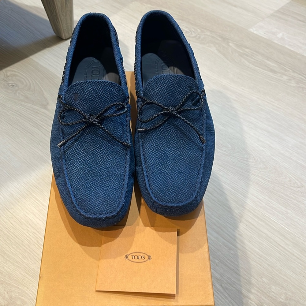 TODS size 10 laccetto Gommini Leather Driving Loafers
